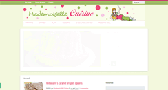 Desktop Screenshot of mademoisellecuisine.com