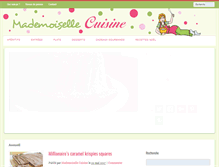 Tablet Screenshot of mademoisellecuisine.com